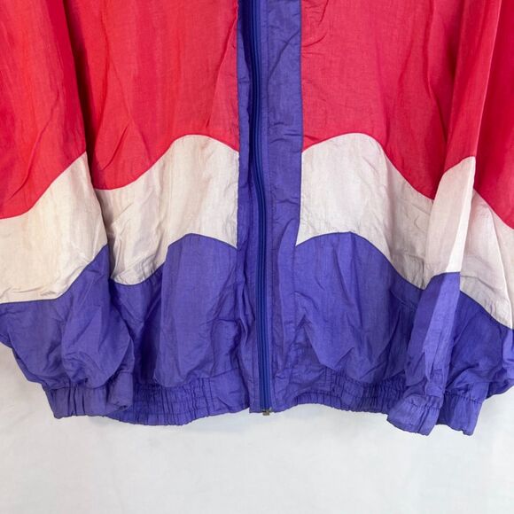 Bolo Spirit VTG 80s Track Nylon Jacket Colorful Full Zip Lightweight Size Medium - Picture 4 of 12